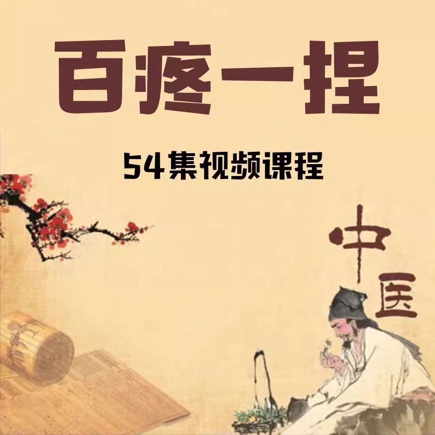 百疼一捏手法课程百疼一捏合集54节推拿视频课程(自动发货)